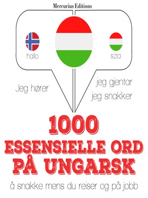 cover image of 1000 essensielle ord på ungarsk